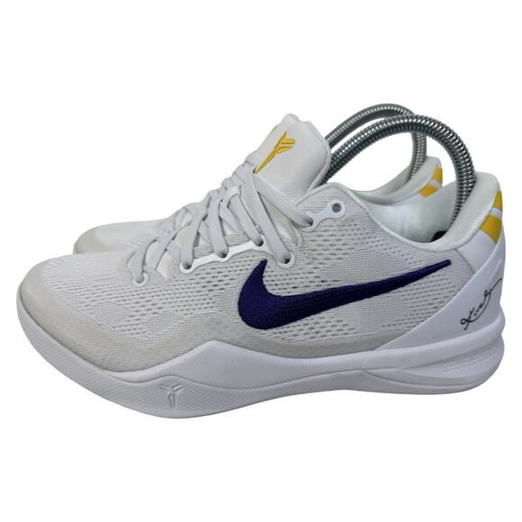 Nike Kobe 8 Protro Lakers Home Sneakers HF9550-100 Men's Size 6.5 - Picture 8 of 13